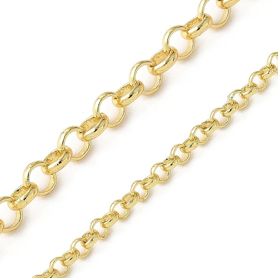 Латунные цепи Роло, пайки, без кадмия, без никеля и без свинца, с катушкой