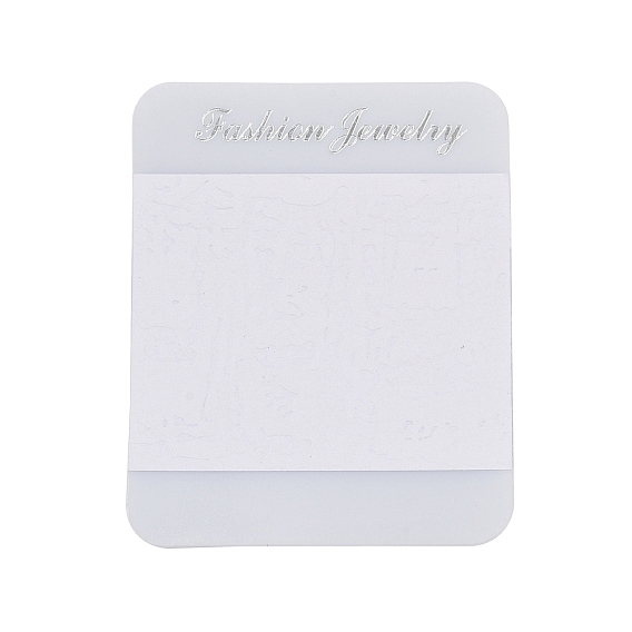 Бумажные с пластиковыми карточками для демонстрации ювелирных изделий, прямоугольные