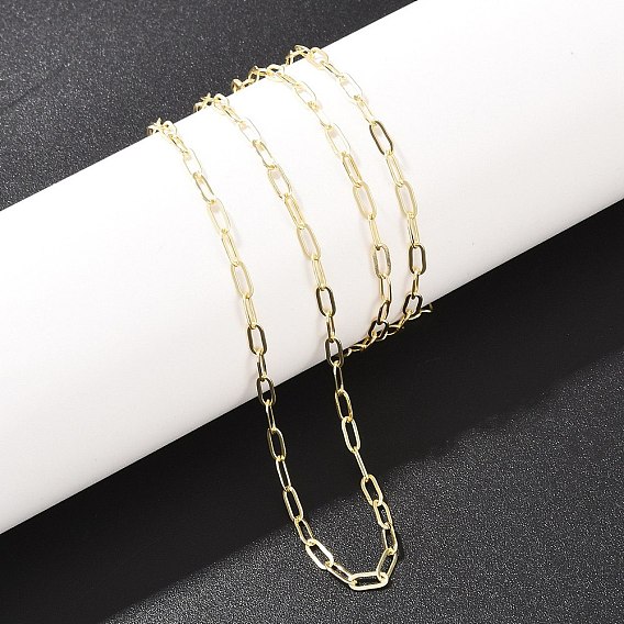 2.5Миллиметровые латунные цепочки в виде скрепок для мужчин и женщин