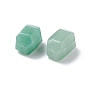 Natural Green Aventurine Beads, Faceted, Polygon