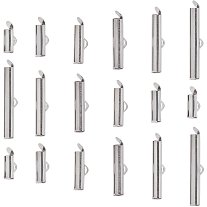 96 шт. 6 размер 304 нержавеющая сталь слайдер на конце зажима трубки, торцевые крышки слайдера