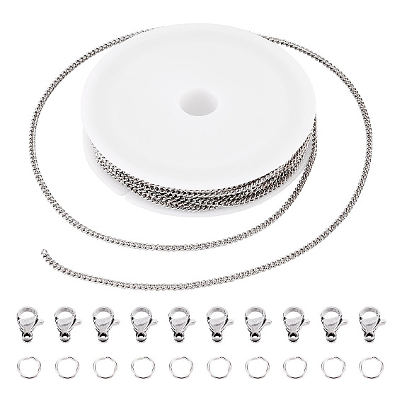DIY Brass Twisted Chains Necklaces/Bracelets Making Kit
