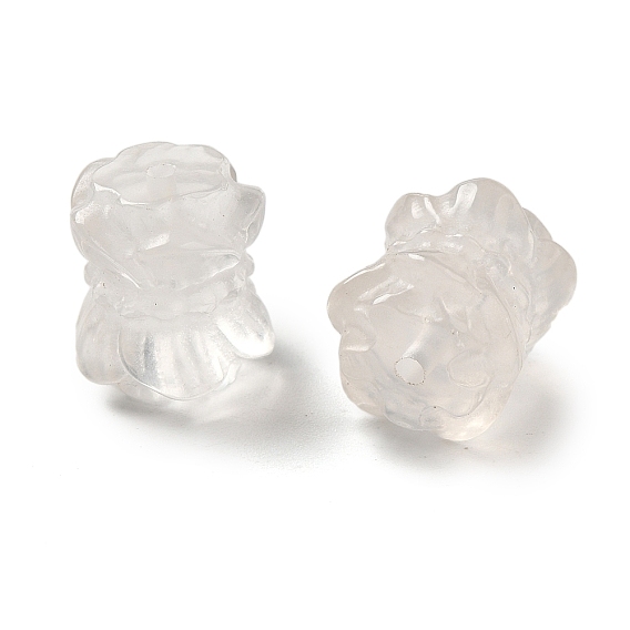 Природный кристалл кварца бусины, горный хрусталь цветочные бусины