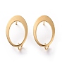 201 Выводы серьги из нержавеющей стали шпилька, с вертикальной петлей и 316 штифтом из нержавеющей стали, овальные