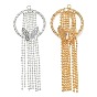 Brass Big Pendants, Round Ring & Butterfly & Tassel Charms
