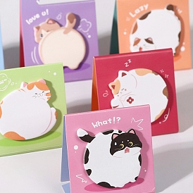 30 Sheets Cat Shape Paper Memo Pads, Sticky Notes, for Office School Reading