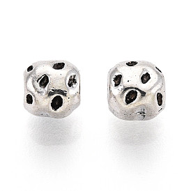 Сплавочные овальные бусины тибетского стиля , круглые