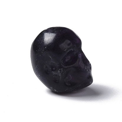 Natural Fluorite Beads, Skull