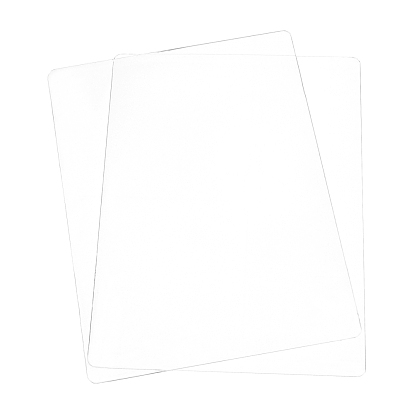 Plaque de pression en acrylique transparent, tampons de coupe, rectangle