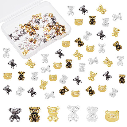 Alloy Cabochons, Nail Art Decoration Accessories, Bear