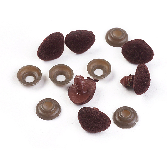 Флокированные пластиковые кабошоны для поделок своими руками, игрушка аксессуары, нос