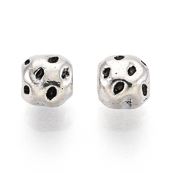 Сплавочные овальные бусины тибетского стиля , круглые