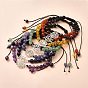 Chakra Jewelry, Adjustable Nylon Thread Braided Bead Bracelets, with Gemstone Beads, Synthetic Lava Rock Beads, Non-Magnetic Synthetic Hematite Beads and Alloy Links