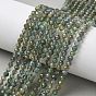 Естественный зеленый апатит бисер нити, граненые, круглые