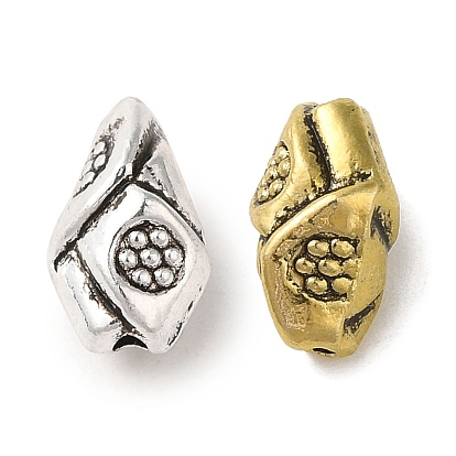 Сплавочные овальные бусины тибетского стиля , без кадмия, без никеля и без свинца, овальные