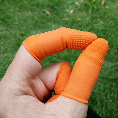 Fábrica de China Dedales de goma de látex desechables, guantes protectores antiestáticos para las yemas los dedos para cocina guantes antideslizantes para las yemas de los fabricación de fieltro 60x25