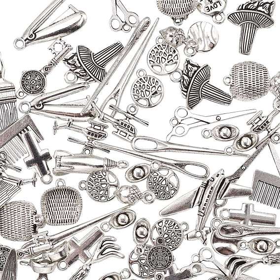 Tibetan Style Alloy Pendants, Mixed Shapes, Life Tools