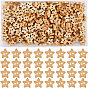 Botones de madera natural 2 hoyos, forma de estrella