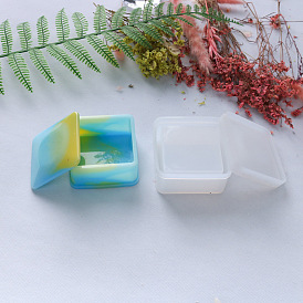 Square Box with Butterfly Food Grade Silicone Molds, Storage Molds, for UV Resin, Epoxy Resin Craft Making