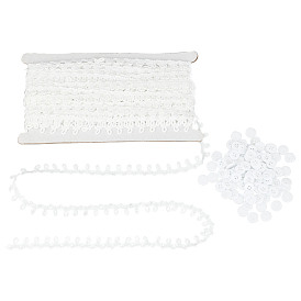 DIY Kits, Including Chinlon Elastic Force Lace Trim Cotton String Threads and Resin Buttons