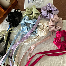 Ballet-inspired Hair Accessories with Satin Ribbons and Elastic Bands