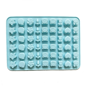 Food Grade Silicone Molds, Fondant Molds, For DIY Cake Decoration, Chocolate, Candy, UV Resin & Epoxy Resin Jewelry Making, Rabbit & Carrot & Bear & Flower