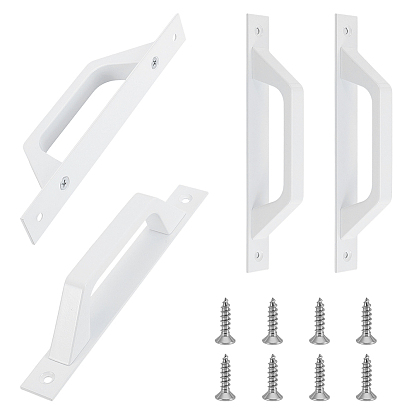 4шт. ручки для дверц шкафов из алюминиевого сплава, кухонный ящик тянет ручки шкафа, с винтами 8 шт.