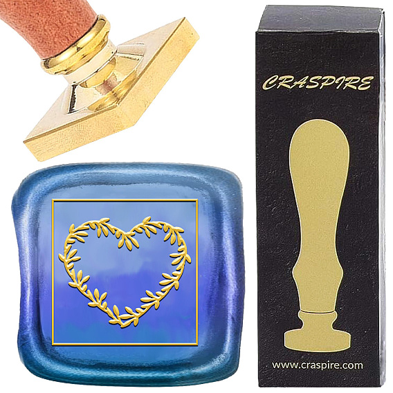 Наборы штампов для скрапбукинга своими руками, 1золотой цвет поликарбоната, латунная восковая печать, головка штампа с ручкой из поликарбоната