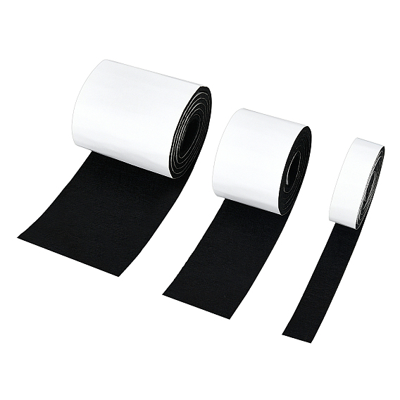 3 Rolls 3 Style Self Adhesive Felt Tape, Furniture Felt Strips, Flat