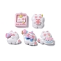 Cat Birthday Party Theme Opaque Resin Decoden Cabochons, Mixed Shapes