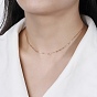 925 Sterling Silver Paperclip Chain Necklace, with S925 Stamp