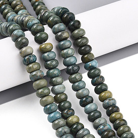 Нити бусин из натурального нефрита шушан, рондель