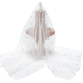 Тюль с пайетками кружевная сетка полиэстеровая ткань, пайетки платья вышитая ткань, для аксессуаров одежды