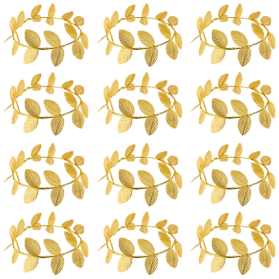 12 шт. тканевые повязки на голову, гирлянды из листьев для женщин