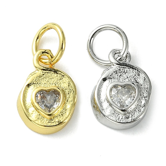 Стойка металлическая латунная микропрофилированная кубическая циркония подвески, долговечный, без свинца и без кадмия, плоский круглый шарм