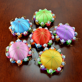 Oriental Handmade Cotton Needle Pin Cushion with 10 Kids, Sewing Needle Pincushions, Sewing Tools