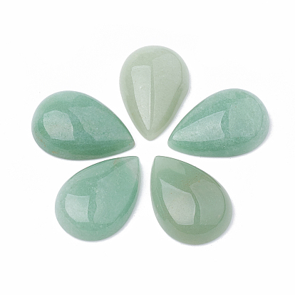 Cabochons naturales aventurina verde, gota