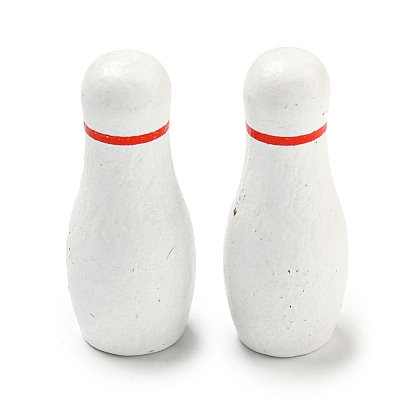Printed Wood Bowling Display Decorations, for Home Desktop Decoration