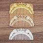 Double Phoenix Alloy Hair Comb Finding, for DIY Jewelry Accessories