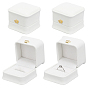 PU Leather Ring Box, Flip Box, Square