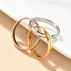 304 тройные кольца из нержавеющей стали ювелирные изделия