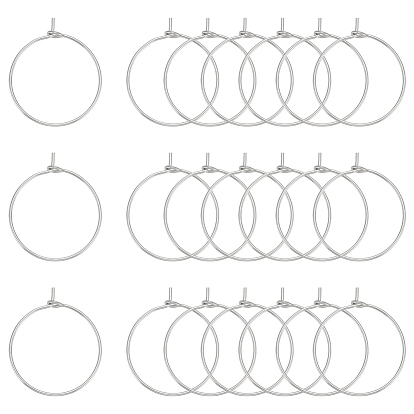 304 из нержавеющей стали бокал прелести кольца, обручание серьги, DIY материал для баскетбола обруча серьги жены, с контейнером для бисера