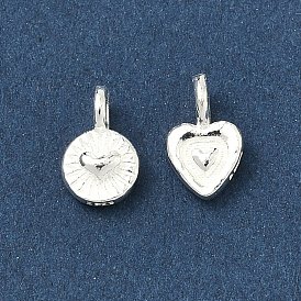 925 серебряные шармы, серебряный цвет гальваническим, с печатью 925