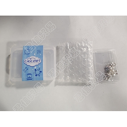 5 Stück 925 Sterling Silber Charms, mit 925 Stempel, mit Sprungring, Blume