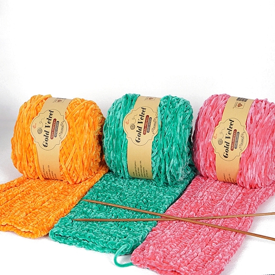 Пряжа из шерсти и бархата, для ткачества, вязание крючком