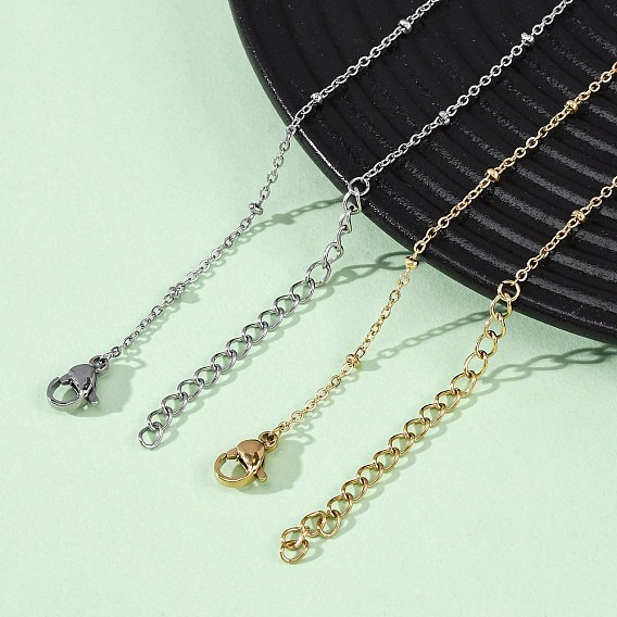 2.5мм 304 ожерелья-спутники из нержавеющей стали