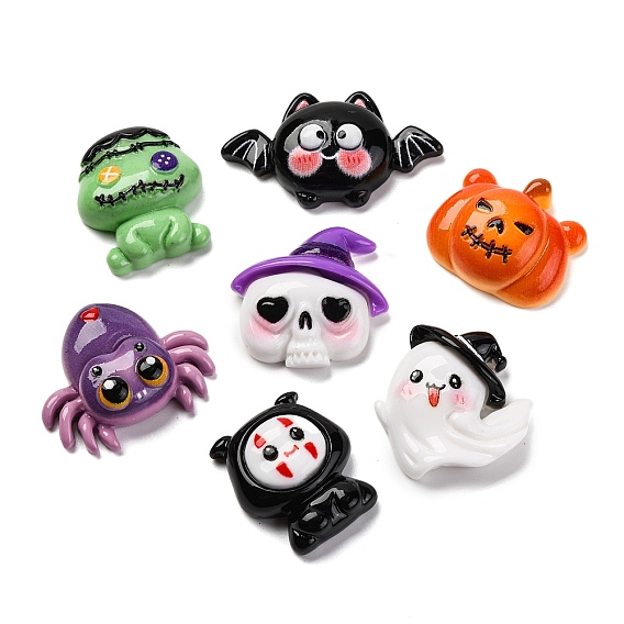 Тема хэллоуина мультфильм смола декоден кабошоны