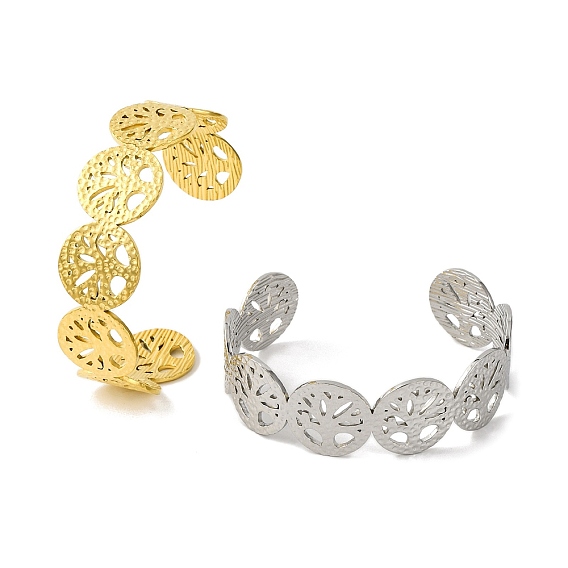 Древо жизни 304 браслеты-манжеты из нержавеющей стали для женщин