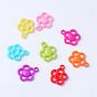 Opaque Acrylic Pendants, Flower