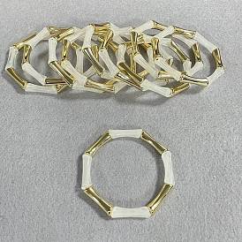 10 piezas de pulseras de cuentas acrílicas